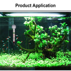 5PCS Aquarium Thermometer Glass Fish Tank Temperature Meter with Suction Cup