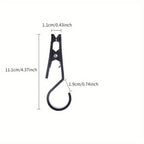 4PCS Outdoor Tent Canopy Clip Hooks - Camping Cloth Clamp Holder Accessories