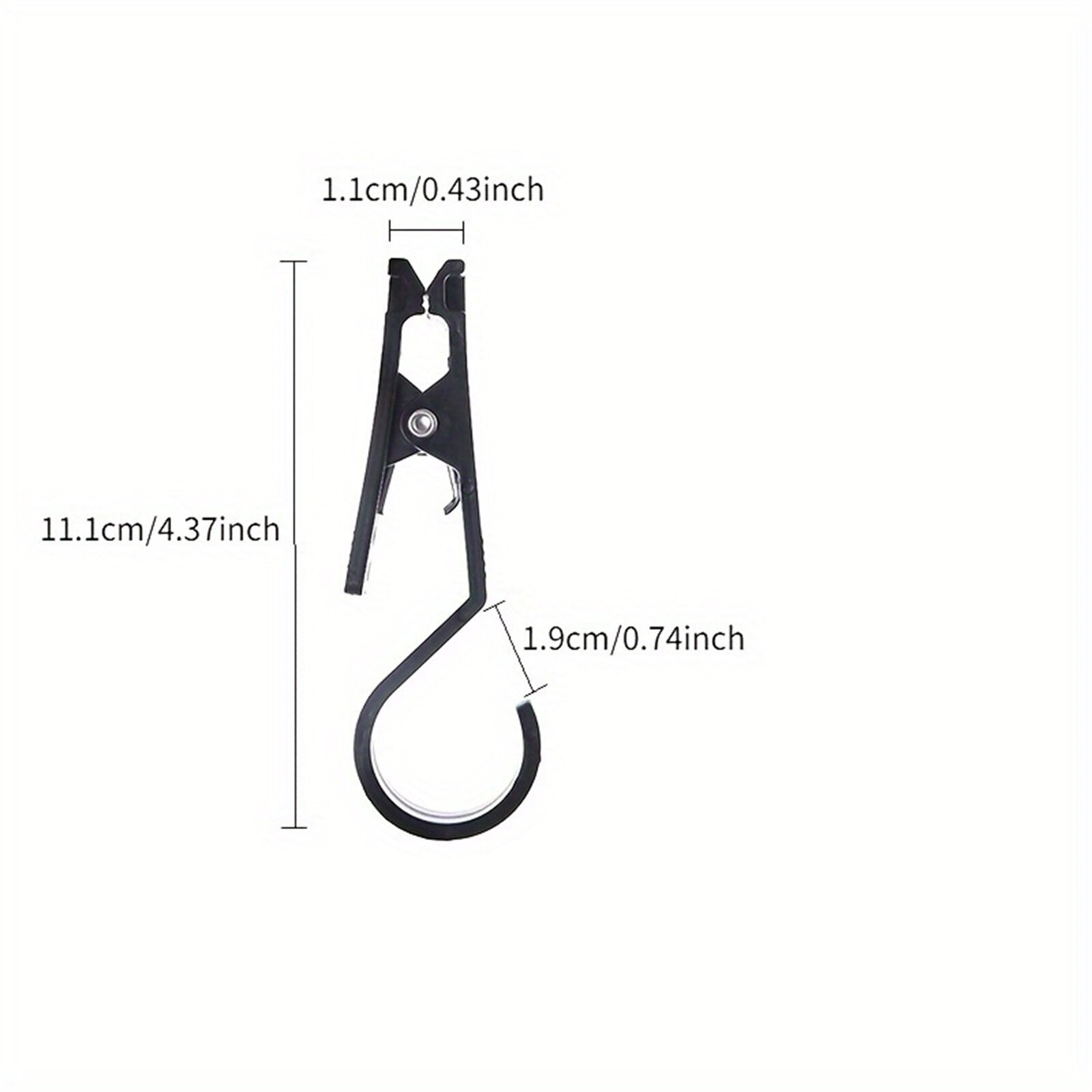 4PCS Outdoor Tent Canopy Clip Hooks - Camping Cloth Clamp Holder Accessories