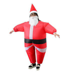 Inflatable Santa Claus Costume Christmas Suit, Funny Props Outfit Xmas OD
