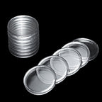 Stack of clear coin capsules