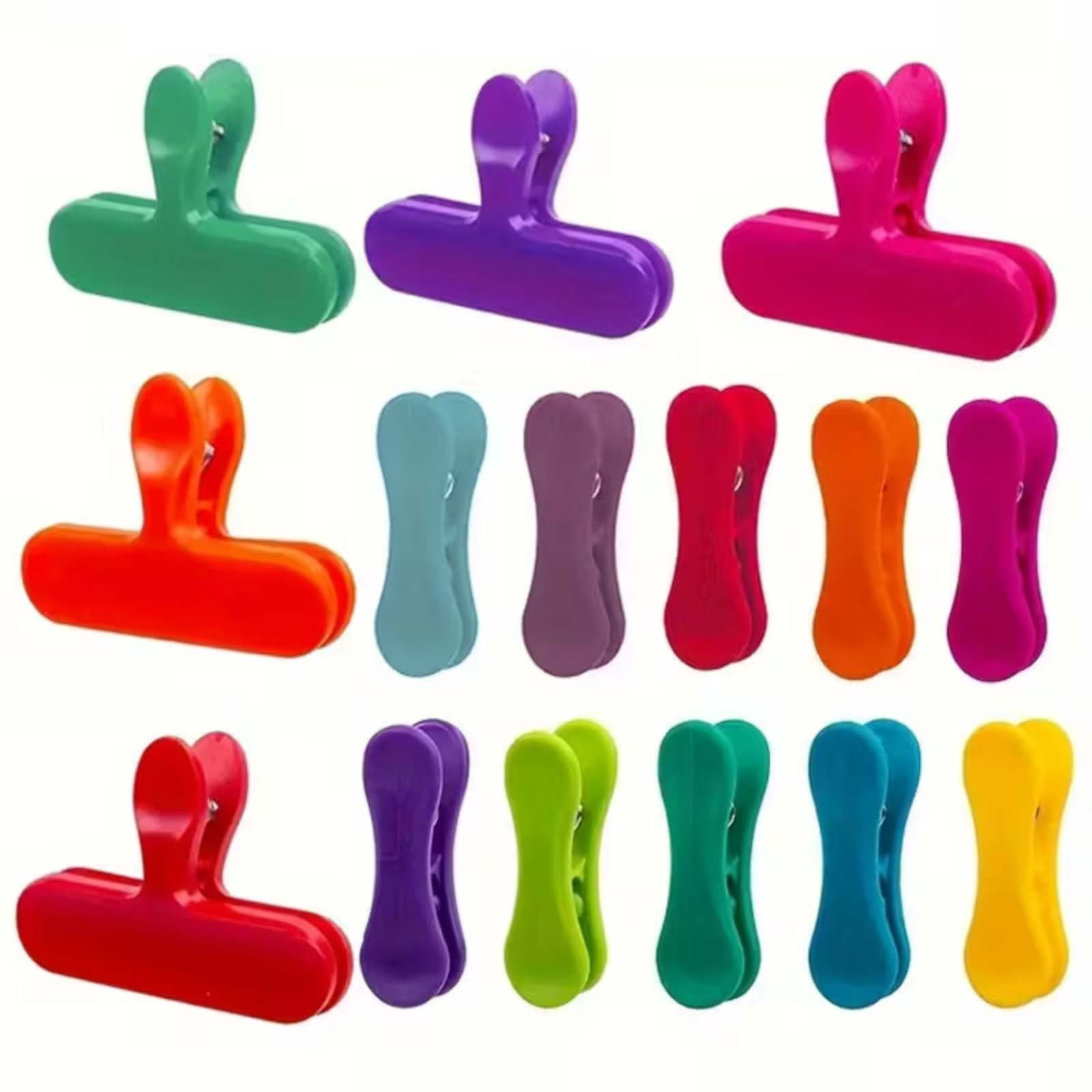 11PCS Plastic Cartoon Bag Clips - Food Snack Sealing Clips for Kitchen Storage