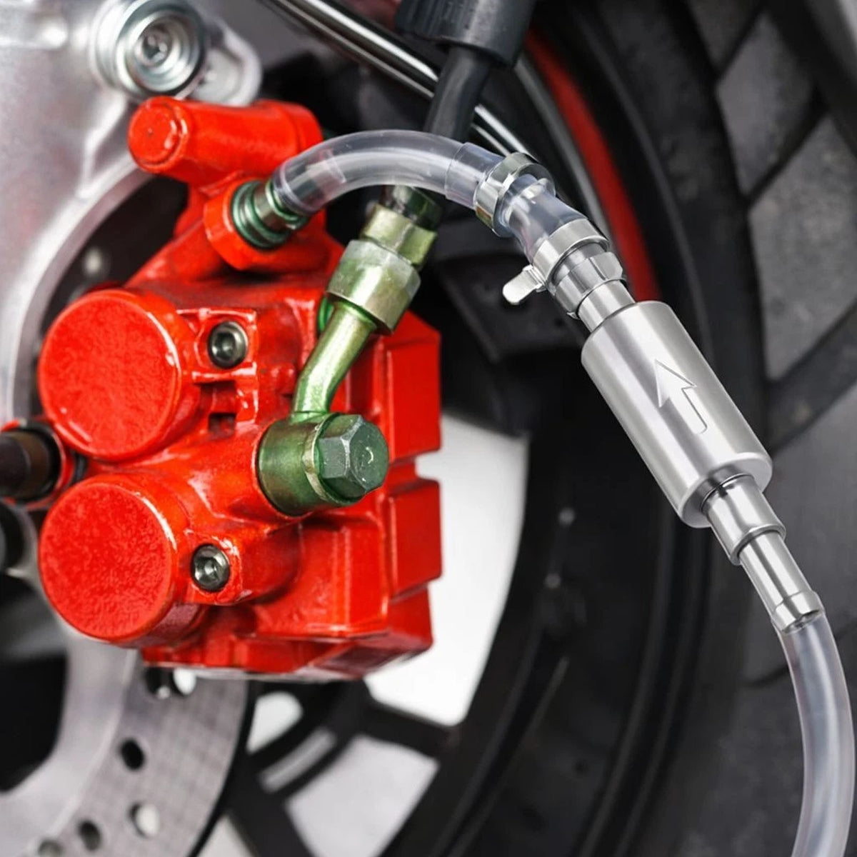 2PCS Brake Bleeder HoseHydraulic Brake Bleed Hose One Way Check Valve Tube AU