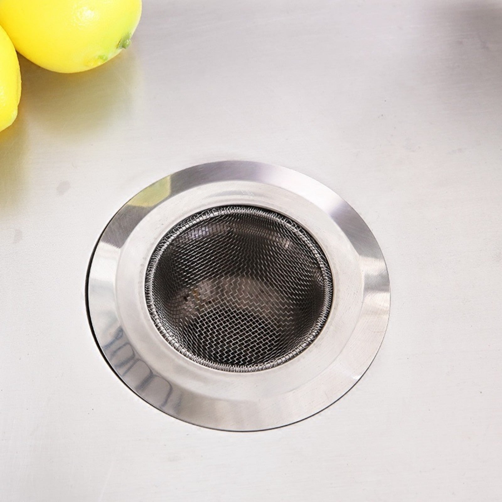 8PCS Stainless Steel Kitchen Sink Mesh Strainer - Waste Plug Filter Drain Stopper Set