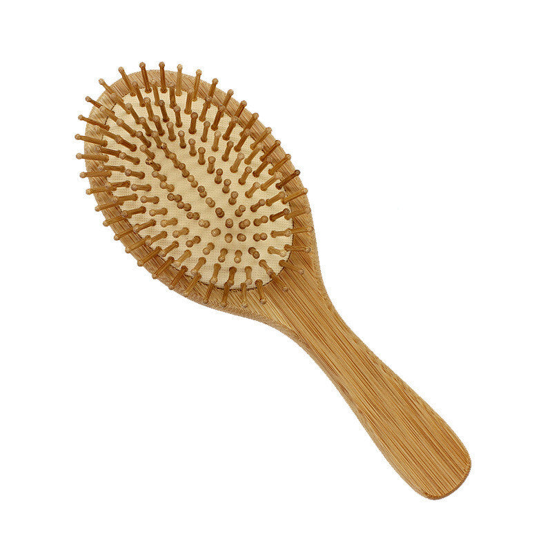 2 Pack Bamboo Hair Brush Air Cushion Comb – Wooden Scalp Massage Detangling Brush for All Hair Types