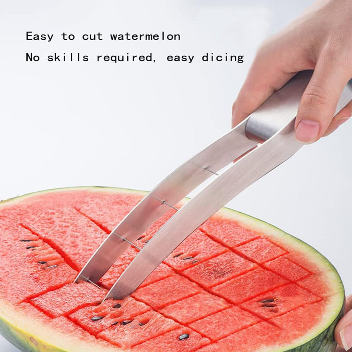 Stainless Steel Watermelon Slicer Cutter Multifunctional Fruit Fork Kitchen Tool