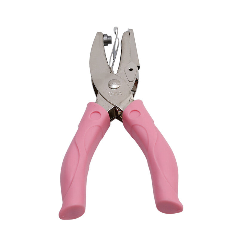 2Pcs Manual Puncher Paper Hand Metal Hole Punch Cutter Circle Soft Grip Paper