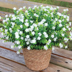 5 Bundles Artificial Camellia Flowers Decorative Plastic Floral Arrangement for Home Decor