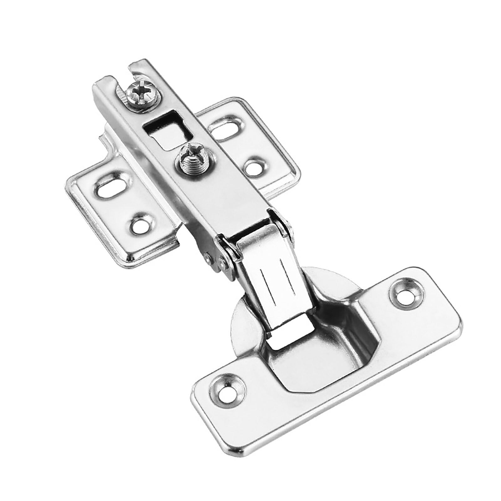 10 Set Kitchen Cabinet Door Hinge Repair Kit with Soft Close Hinges and Fixing Plates