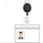 18pcs Retractable Badge Holder Keychain | ID Card Reel Clip Lanyard with Carabiner