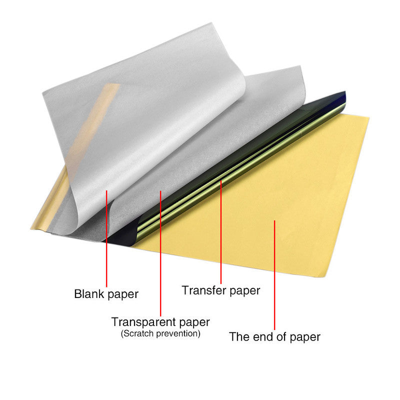 40PCS Tattoo Transfer Paper A4 Thermal Stencil Carbon Tracing Paper Kit