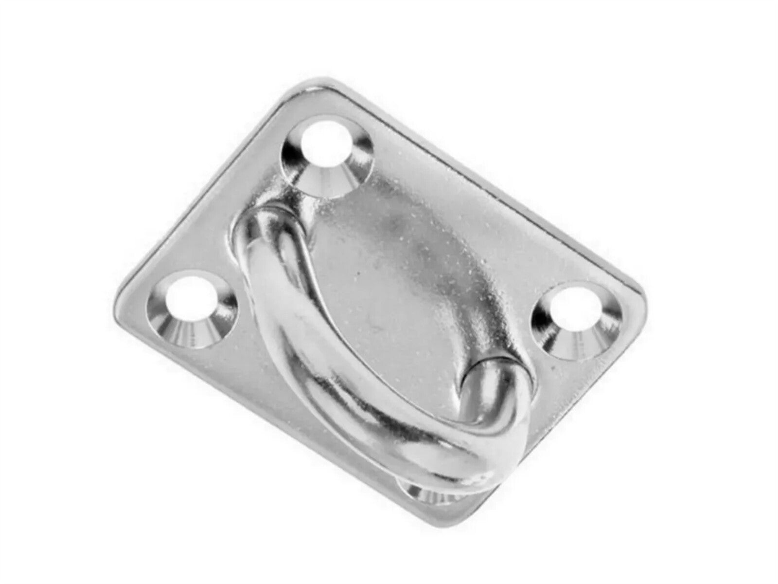 4PCS Stainless Steel 304 Pad Eye Plate Square Eyelet Marine Shade Sail Mounting Kit