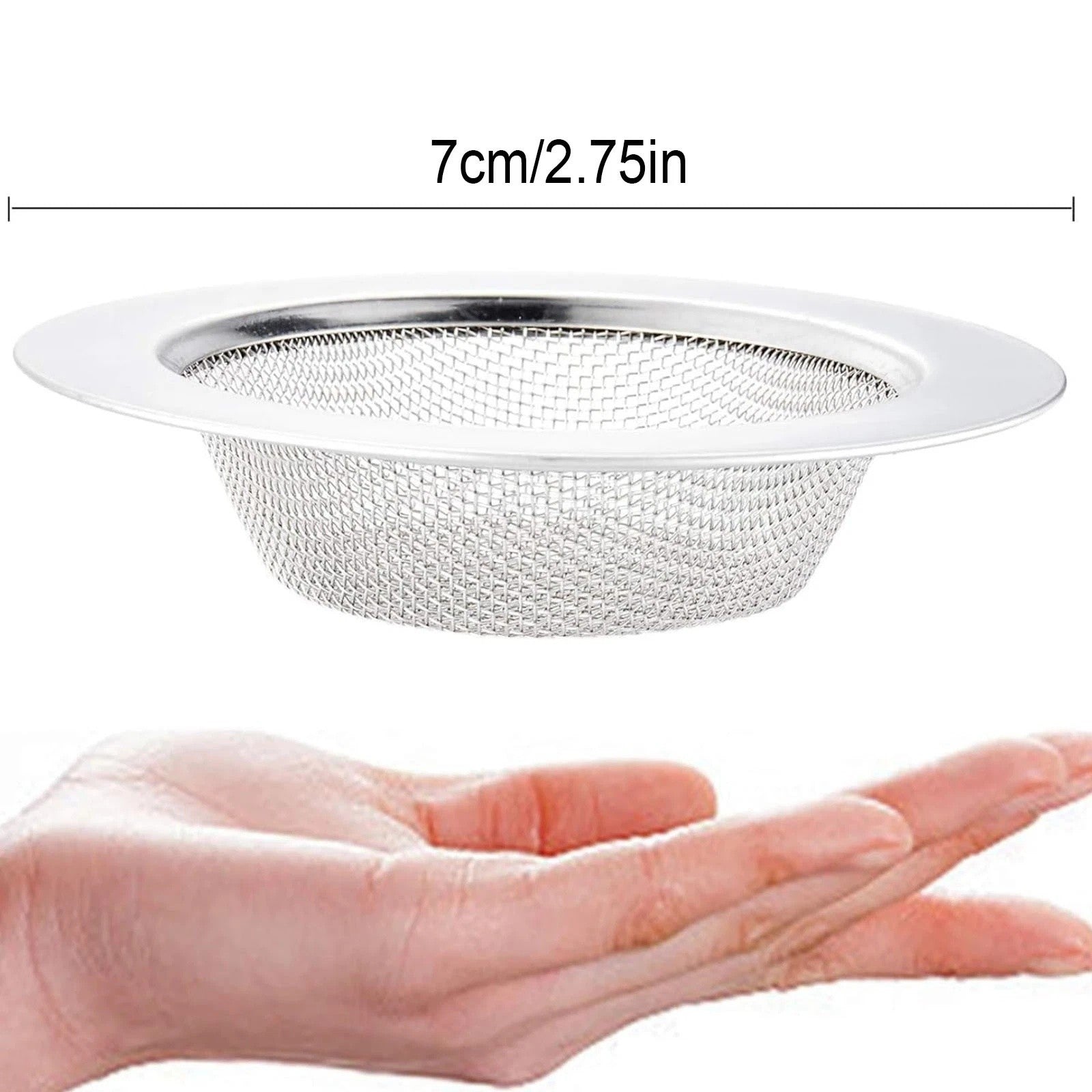 8pcs Stainless Steel Sink Strainer Plug | Kitchen Drain Mesh Filter Stopper
