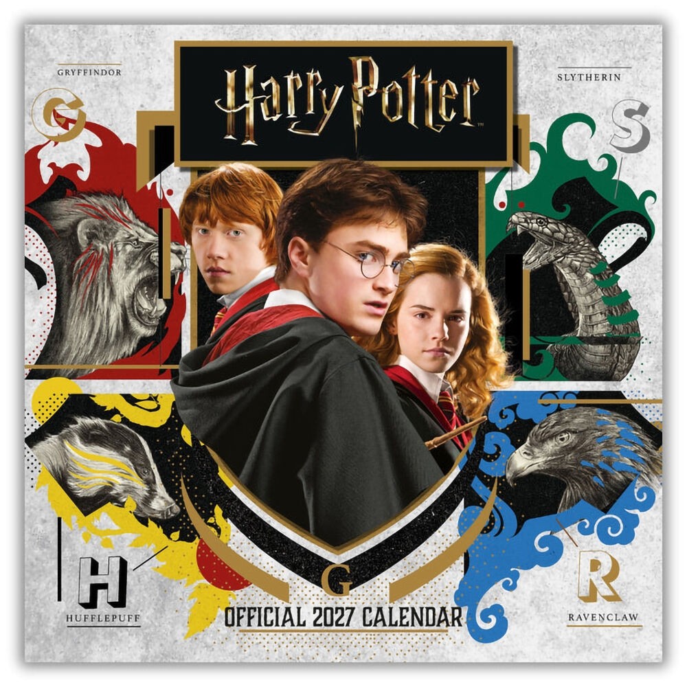 Harry Potter official 2027 square wall calendar cover