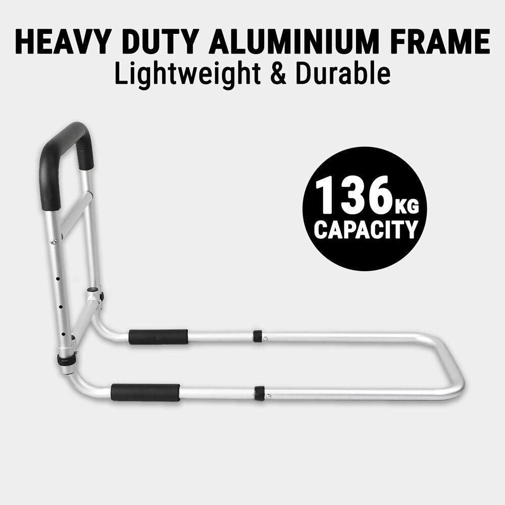Adjustable Bedside Safety Rail for Elderly | Bed Assist Grab Bar for Fall Prevention & Mobility Support
