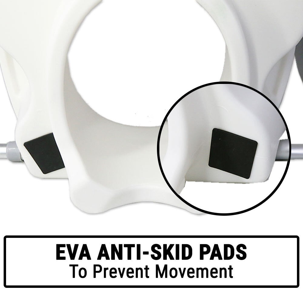 Adjustable Elevated Toilet Seat with Support Arms | Portable Bathroom Safety Aid for Elderly & Disabled