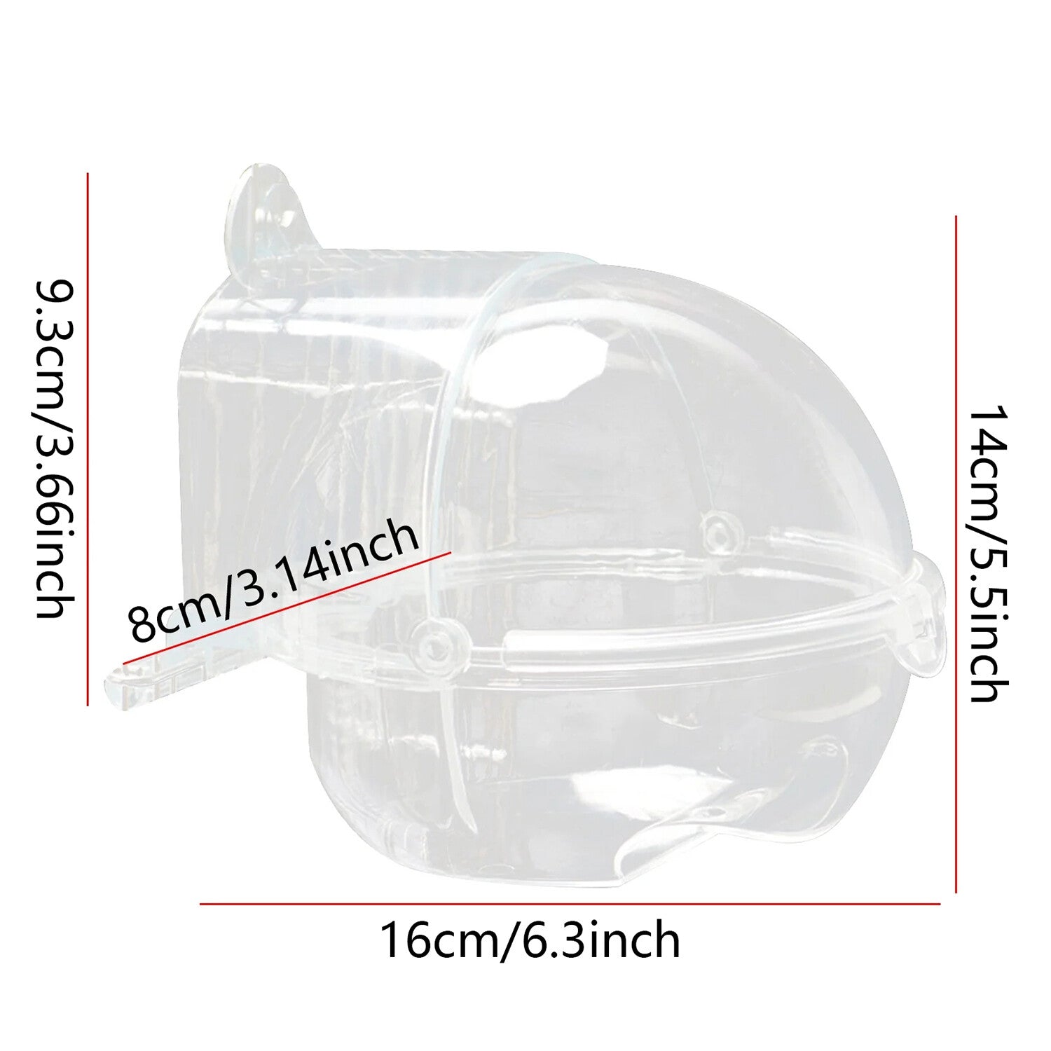Round Hanging Bird Bath Tub for Cage – Plastic Parrot Bird Bath Bowl for Small Birds