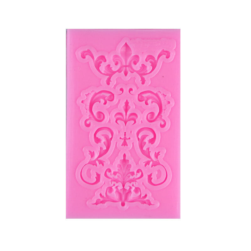 2PCS Vintage Baroque Silicone Fondant Mould – Cake Border Relief Sugarcraft Decorating Mold
