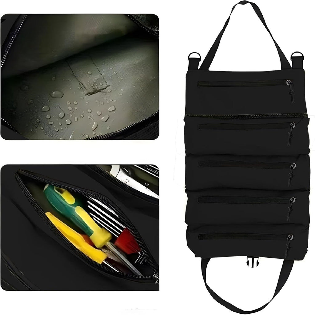2pcs Roll Up Tool Bag Organizer – Multi-Pocket Wrench Pouch Portable Hanging Tool Storage (47×28cm)