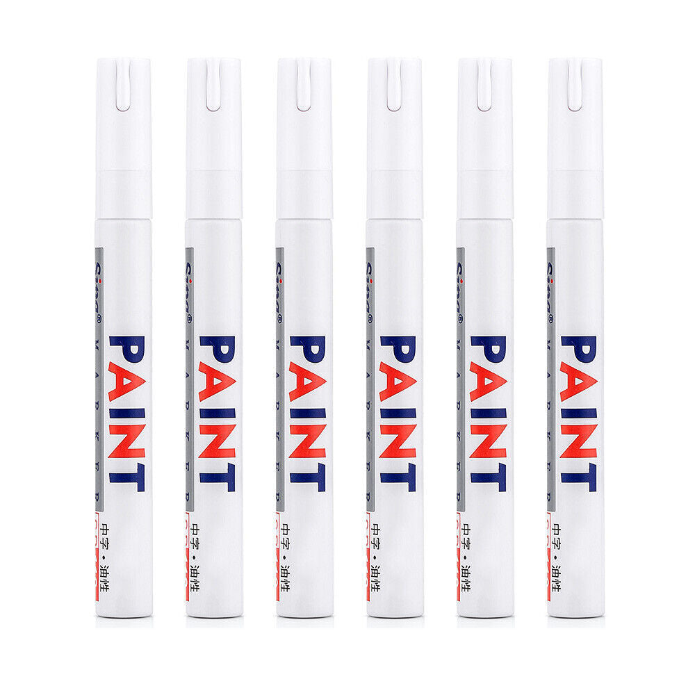 40pcs White Tyre Paint Marker Pens | Waterproof Tire Tread Marking Pens for Car & Motorcycle
