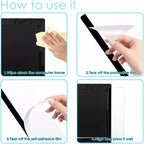4pcs Acrylic Computer Monitor Right Side Memo Board, for Sticking Notes, Memos