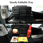 Car Backseat Organizer with Foldable Tray | Multi-Function Storage Holder
