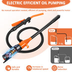 Portable Battery Operated Fuel Transfer Pump 2.4 GPM Electric Liquid Siphon