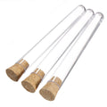 50PCS Clear Plastic Test Tubes with Wooden Cork Stoppers - 20ml Wedding Favor Candy Bottles