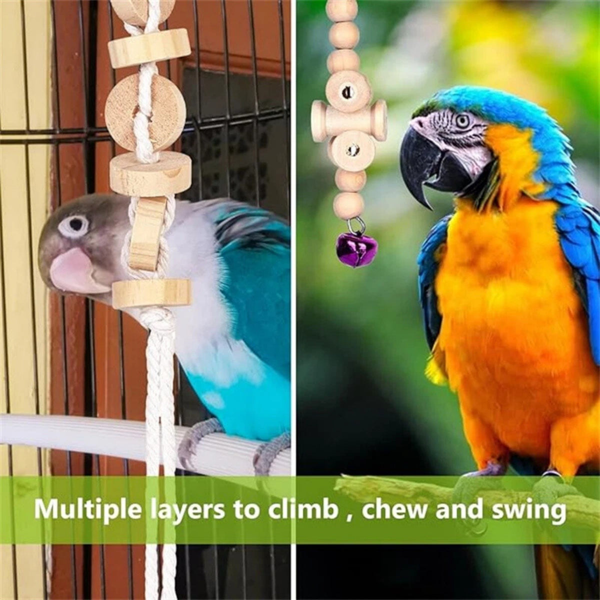 Bird toys set full product view