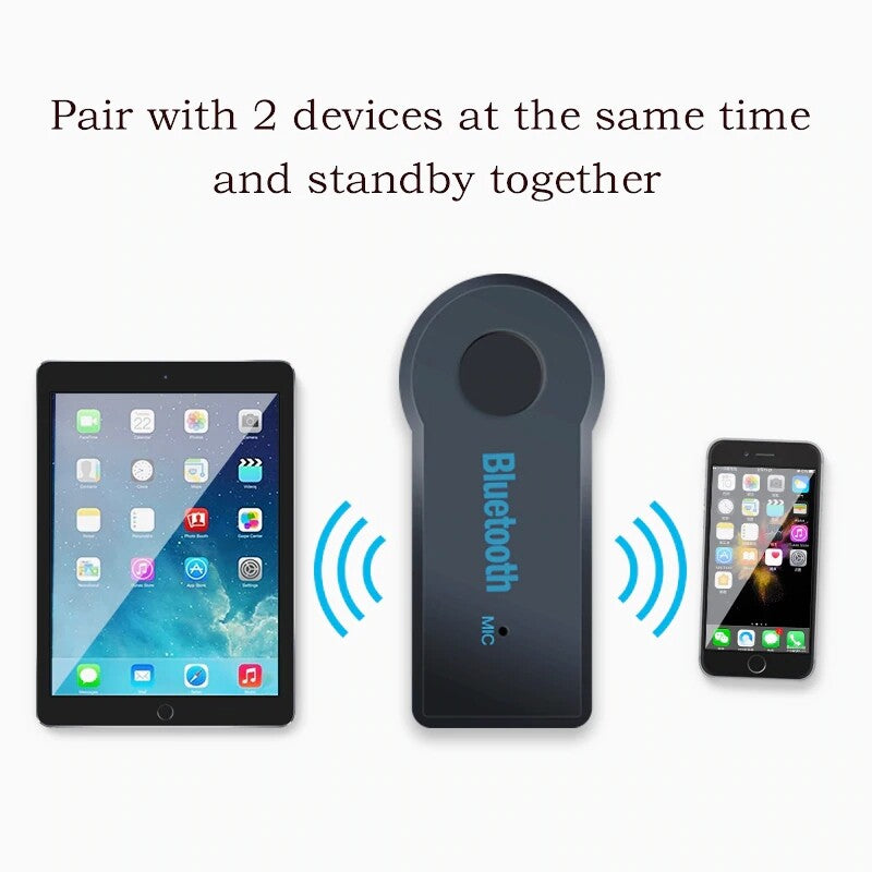 Bluetooth 4.2 Audio Receiver Adapter – Wireless 3.5mm AUX Music Adapter for Car & Home Stereo