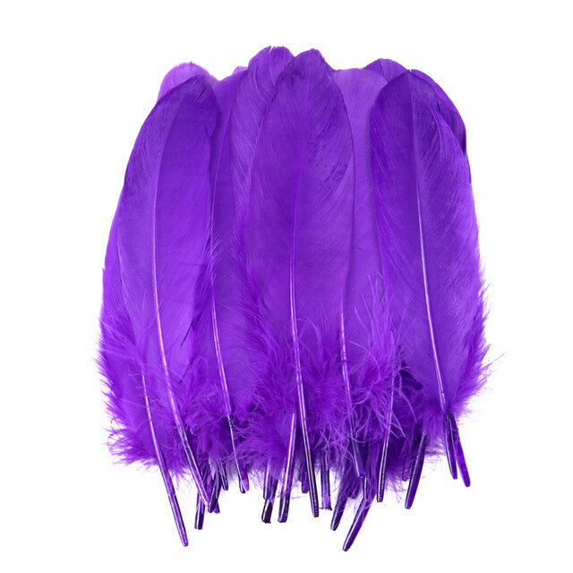 200pcs Natural Goose Feathers 6-12cm – Craft, Millinery, Wedding & DIY Decoration (11 Colours)