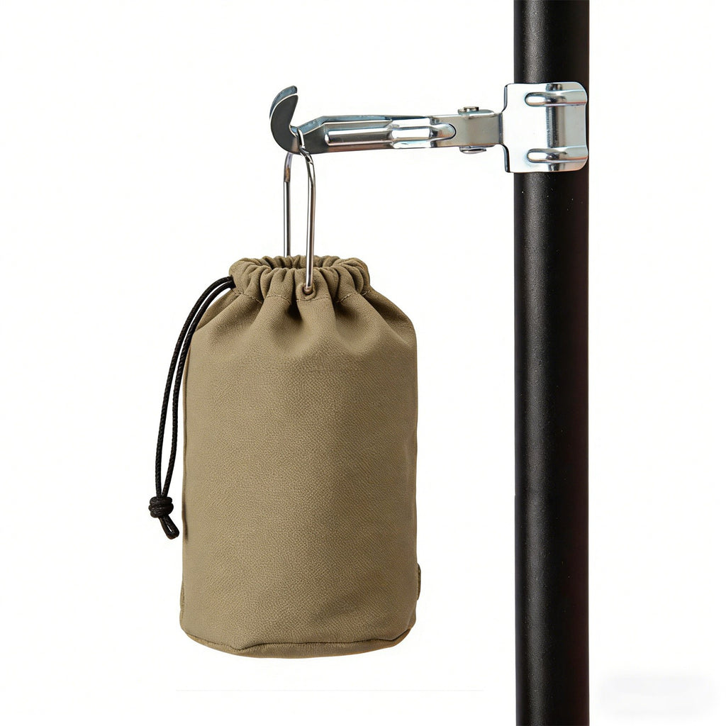 2PCS Silver Tent Light Hanging Hooks - Iron Clip Holder Lamp Hooks for Camping and Canopy Use