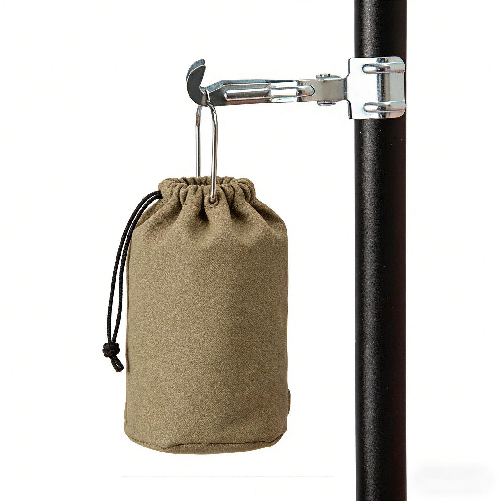 2PCS Silver Tent Light Hanging Hooks - Iron Clip Holder Lamp Hooks for Camping and Canopy Use