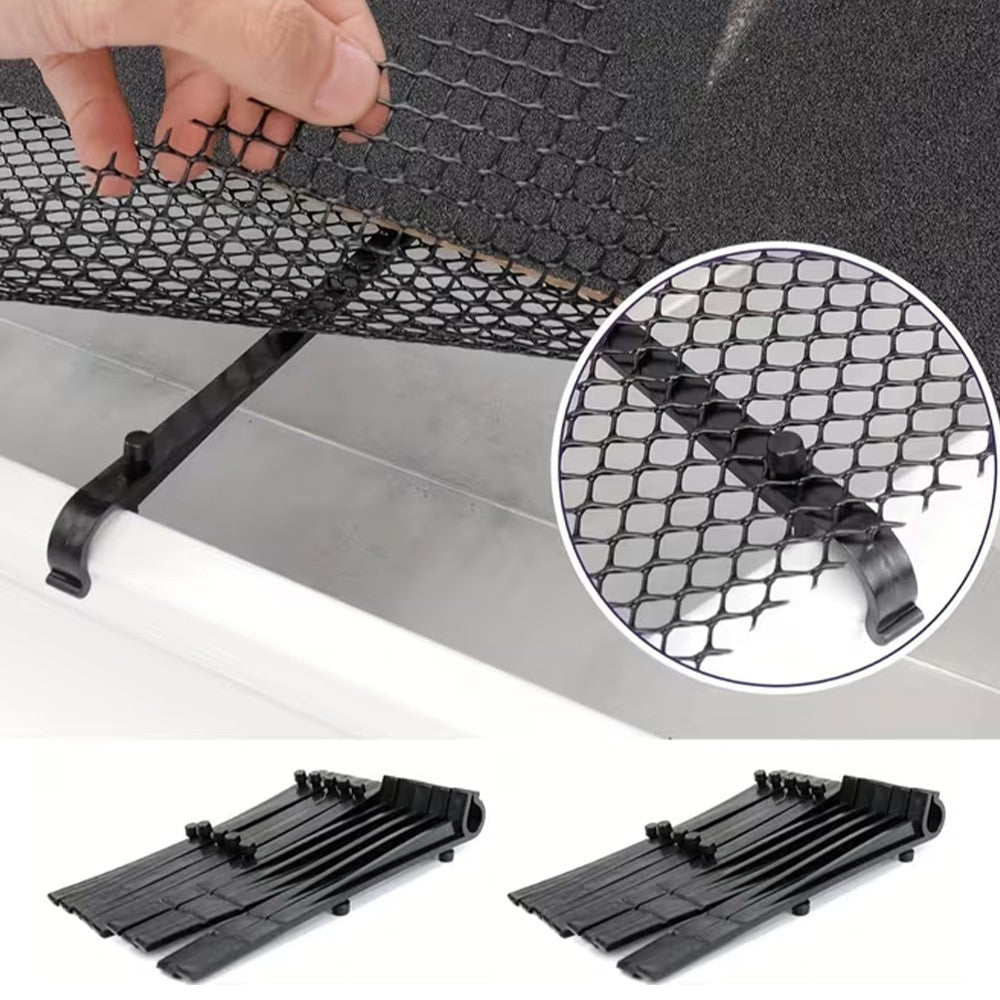 2PCS Leaf Protector Gutter Guard Mesh Set 600x16cm - Protective Net Guards with 60 Ground Spikes