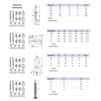 40pcs Stainless Steel Sun Shade Sail Hardware Kit | Wall Mount Fixing Accessories Set