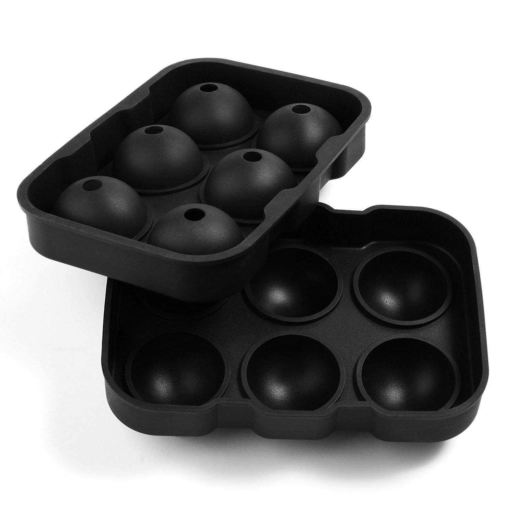 Large Silicone Ice Cube Tray with Sphere and Cube Mould – Big Ice Ball Maker for Whiskey, Cocktails and DIY Drinks