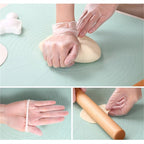 200PCS Clear Vinyl Disposable Gloves Powder Free - Food Safe Medical and Cleaning Gloves Size M
