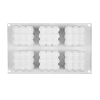 6-Cavity 3D Cube Silicone Mold – Bubble Candle Soap Chocolate Cake DIY Craft Mould
