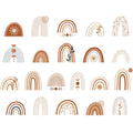 Boho Rainbow Wall Decals for Nursery and Kids Bedroom – Removable Vinyl Wall Stickers