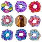 40PCS Metallic Glitter Scrunchies - Women’s Elastic Hair Ties Multicolour
