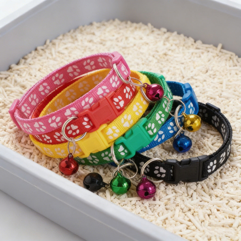 10pcs Puppy ID Collars with Bell | Adjustable Whelping Collars for Dogs & Cats