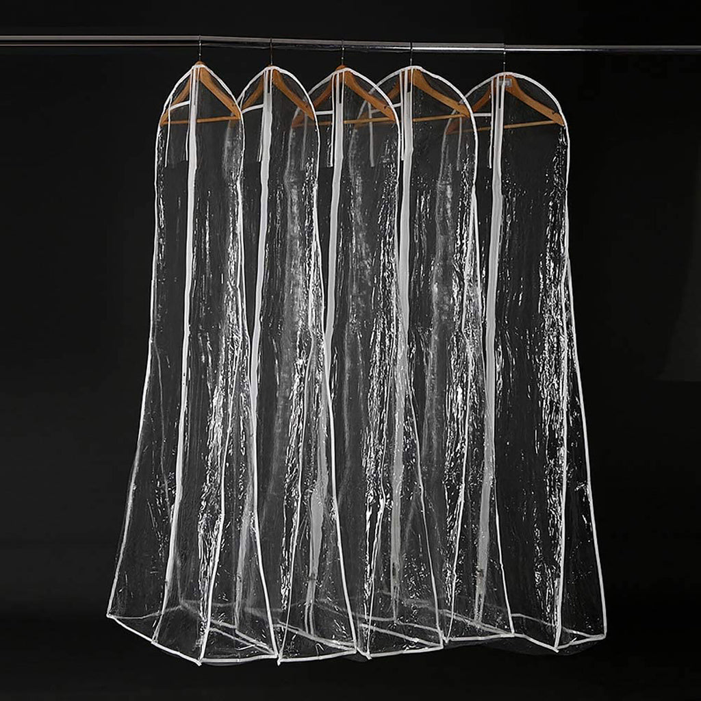 Clear Garment Bag Dustproof Dress Cover PVC Wedding Dress Suit Storage Bag