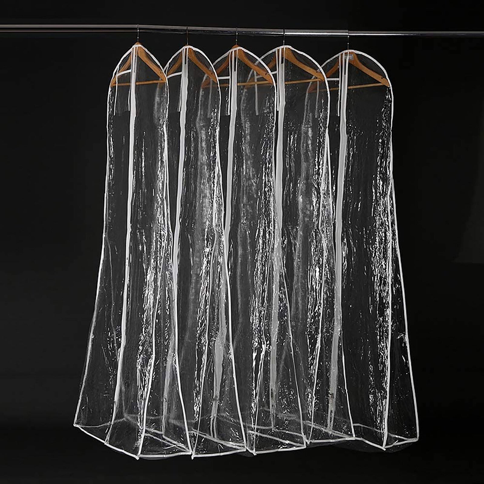 Clear Garment Bag Dustproof Dress Cover PVC Wedding Dress Suit Storage Bag