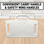 Foldable Steel Shower Chair with Handle | Anti-Slip Bath Stool for Elderly & Disabled | Portable Bathroom Safety Seat