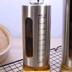 300ml Glass Oil Dispenser Spout Olive Vinegar Pourer Stainless Steel Kitchen AU