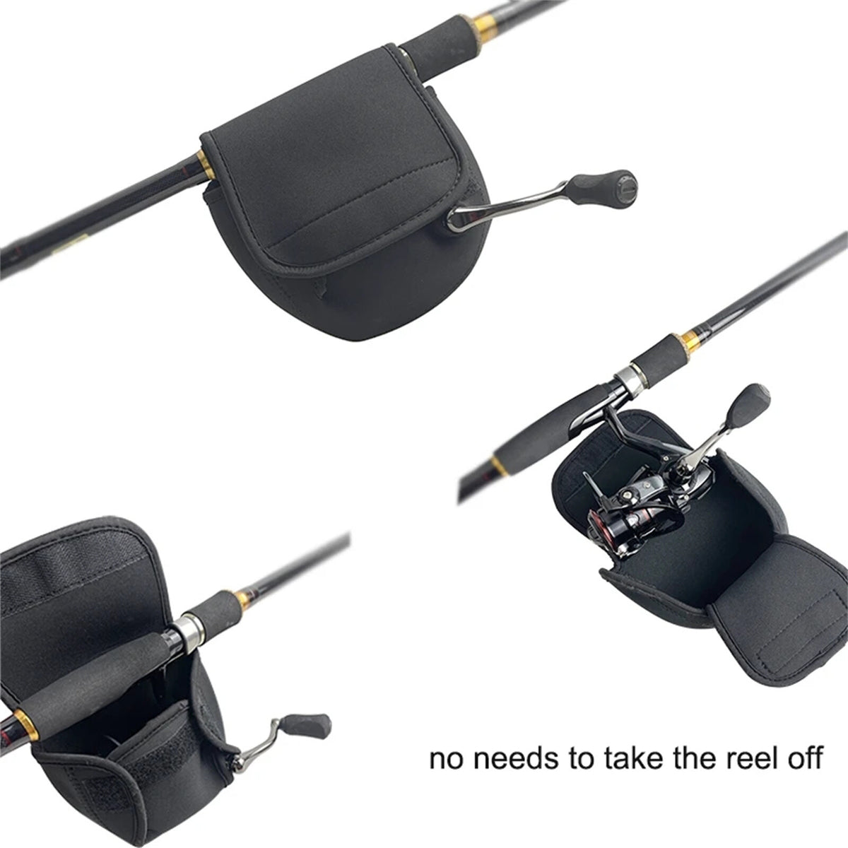 2PCS Fishing Reel Covers Neoprene Waterproof Protective Case Spinning Reel Pouch