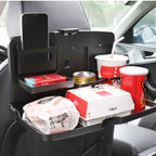 Car Backseat Organizer with Foldable Tray | Multi-Function Storage Holder