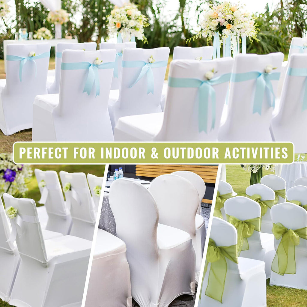 6 Pack Stretch Chair Covers – Spandex Full Seat Covers for Banquet, Wedding, Party and Events