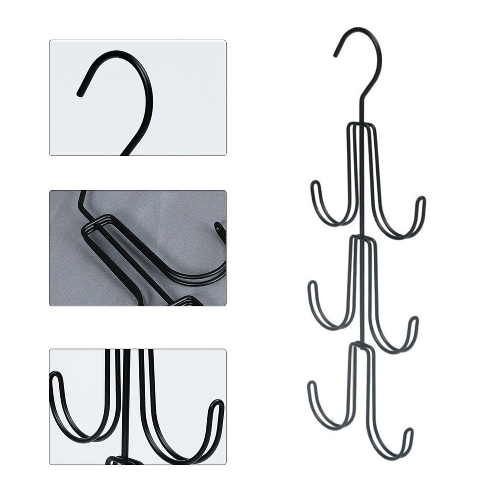 2PCS Multi-Layer Clothes Hanger Hook – Space Saving Closet Organizer for Bags & Clothes