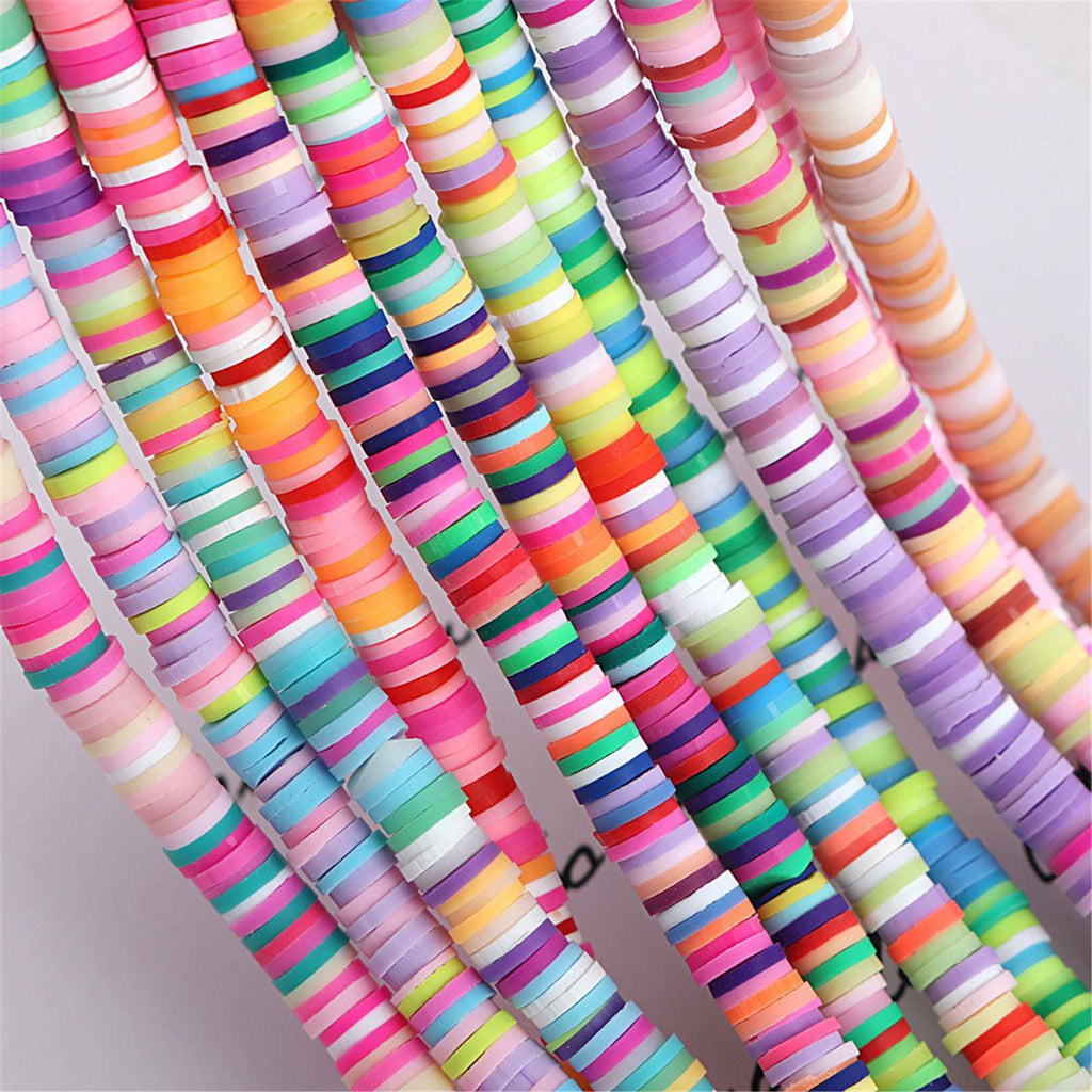 4300PCS Polymer Clay Beads Kit DIY Bracelet Jewelry Making Beads Set